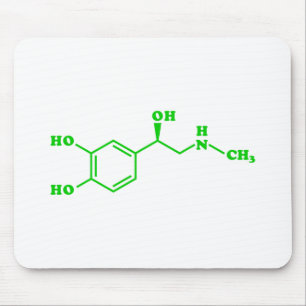 Adrenaline Molecular Chemical Formula Mouse Mat