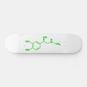 Adrenaline Molecular Chemical Formula Skateboard