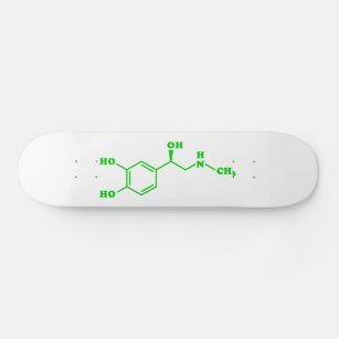 Adrenaline Molecular Chemical Formula Skateboard