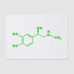 Adrenaline Molecular Chemical Formula Tissue Paper