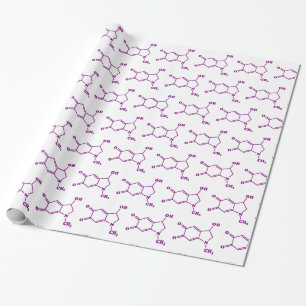 Adrenaline Molecular Chemical Formula Wrapping Paper