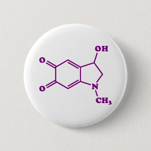 Adrenochrome Molecular Chemical Formula 6 Cm Round Badge