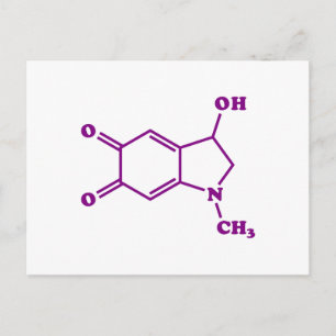 Adrenochrome Molecular Chemical Formula Postcard