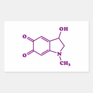 Adrenochrome Molecular Chemical Formula Rectangular Sticker