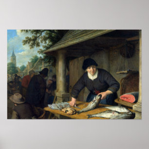 Adriaen van Ostade - The Fishwife Poster