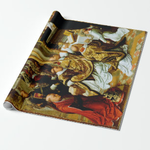 Adriaen Ysenbrandt The Mass of Saint Gregory Wrapping Paper