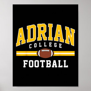 Adrian College Football Arch Vintage Design For Me Poster