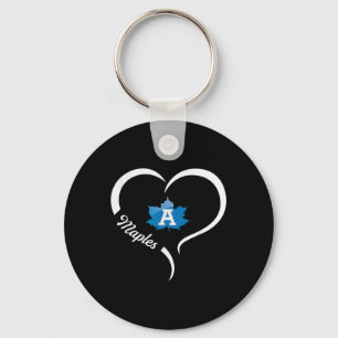 Adrian Maples Logo Half Heart Slogan Hs Key Ring