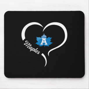 Adrian Maples Logo Half Heart Slogan Hs  Mouse Mat
