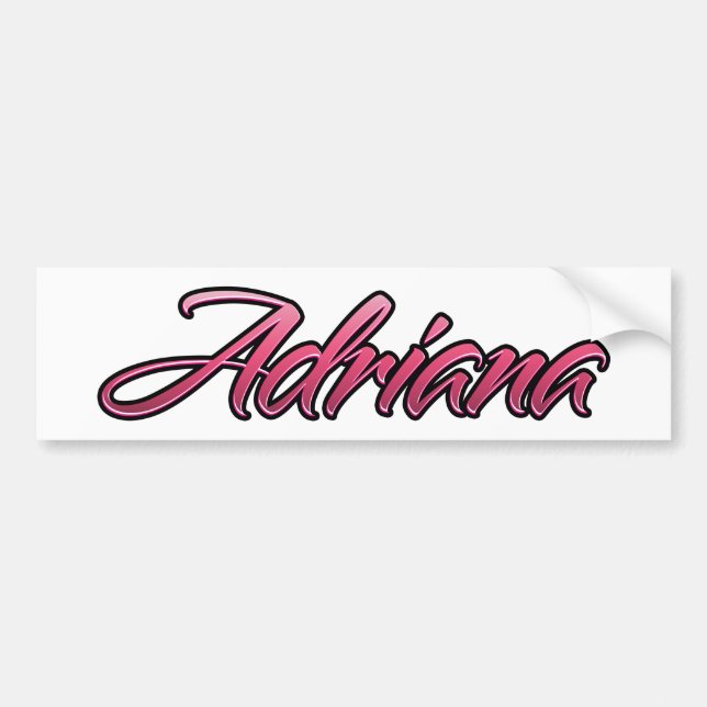 Adriana faded pink Aufkleber Sticker (Front)