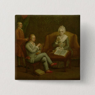 Adriana Giustinian Barbarigo and her Son Gerolamo 15 Cm Square Badge