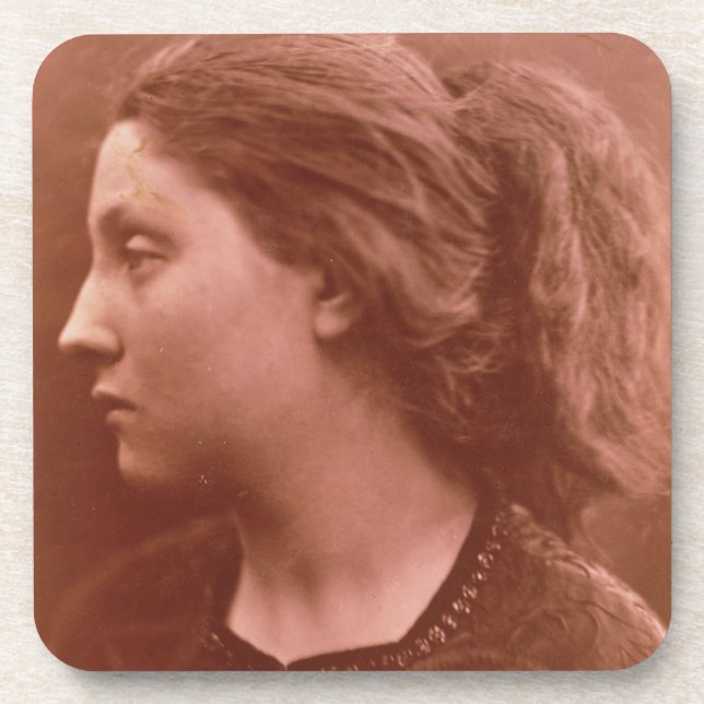 Adriana (sepia photo) coaster (Front)