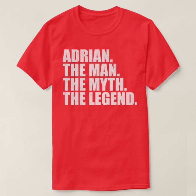 AdrianAdrian Name Adrian given name T-Shirt (Design Front)