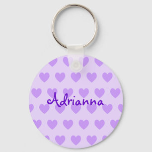 Adrianna in Purple Key Ring