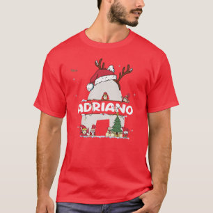 Adriano Christmasw Adriano Name for funny Xmas  T-Shirt