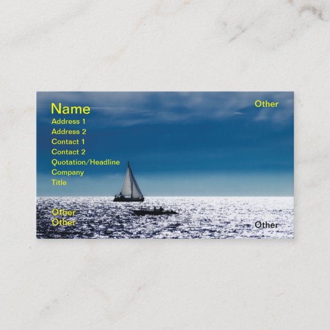 Adriatic noon business card (Front)