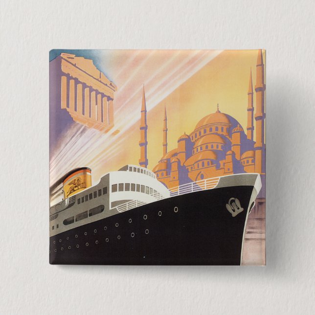 Adriatica Line 15 Cm Square Badge (Front)