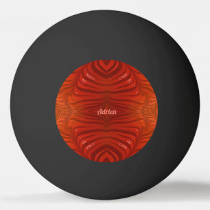 ADRIEN ~ Tangerine Orange Red ~ Ping Pong Ball