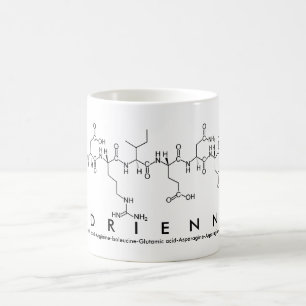 Adrienne peptide name mug