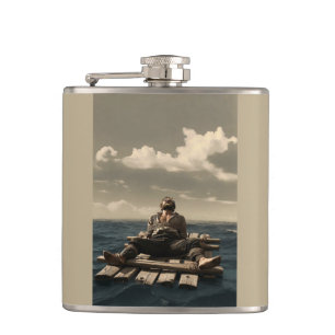 Adrift khaki wrapped flask