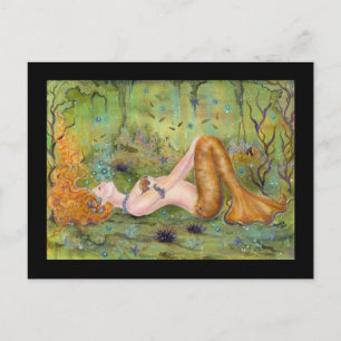 Adrift mermaid by Renee Postcard