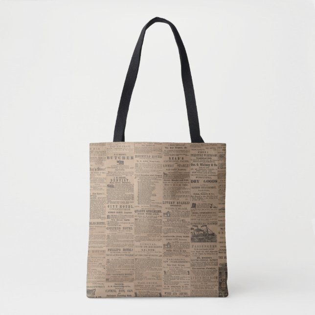 Ads of the Past, NY 1856 Tote (Front)