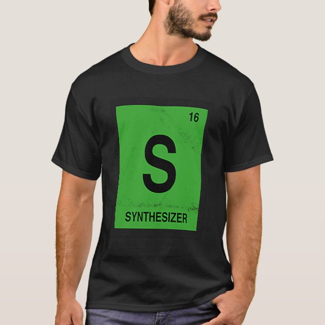 ADSR DAW Synthesizer Periodic Element Analogue Syn T-Shirt (Front)