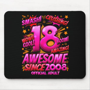 Adult 18 Year Old For Boys 18th Birthday Boy Mouse Mat