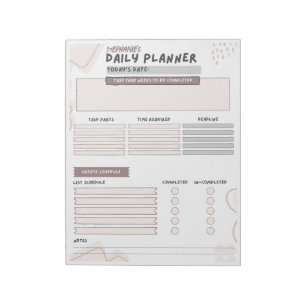 Adult ADD Organisation Daily Planner Template Notepad