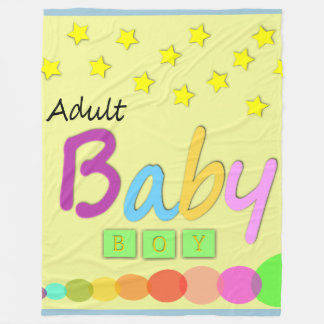 Adult Baby Boy Blanket/Adult Baby Blanket/ABDL Fleece Blanket