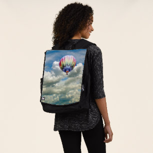 Adult Backpack - Hot Air Balloon in Clouds