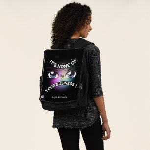 Adult Backpack : None of Yours (black)