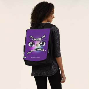 Adult Backpack : None of Yours (purple)