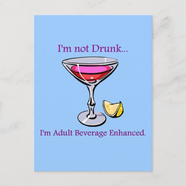 Adult Beverage Enhanced Postcard (Front)