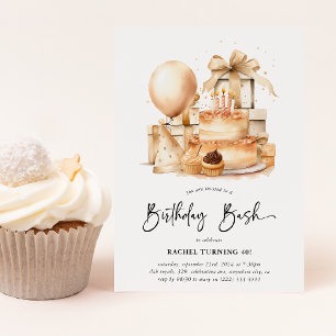 Adult Birithday Bash Invitation