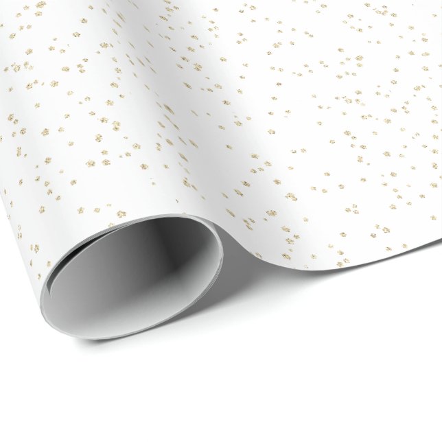 Adult Birthday Gold Glitter Wrapping Paper (Roll Corner)