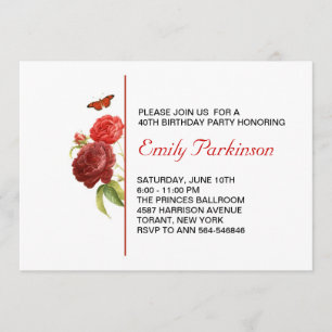 adult birthday invitation