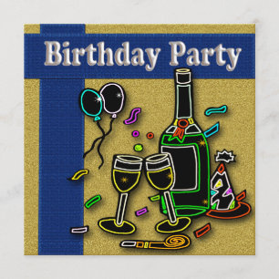 Adult Birthday Party Invitations