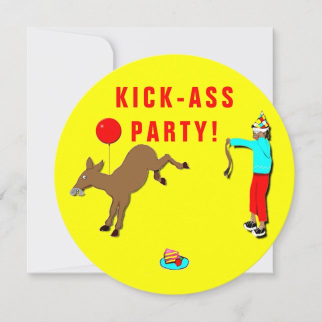 adult birthday party invitations (Front)