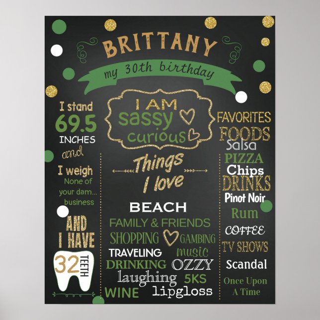 Adult Birthday smash cake sign board poster banner (Front)