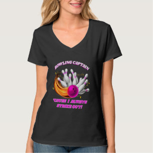 Adult Bowling Captain Rollin' Bowlers Strike Out T-Shirt