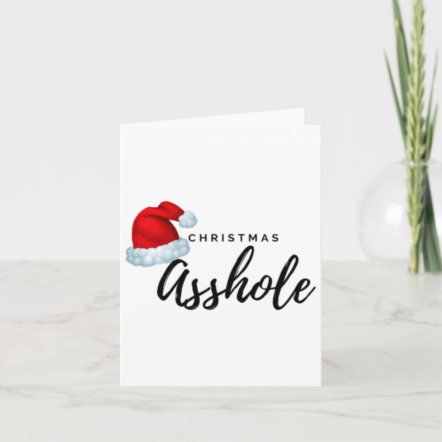 Adult Christmas Hole  Card (Front)