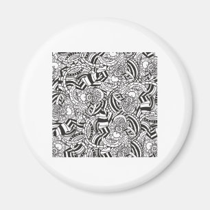 Adult coloring book magnet