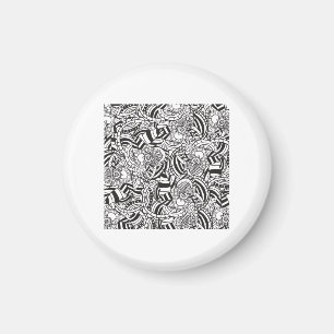 Adult coloring book magnet