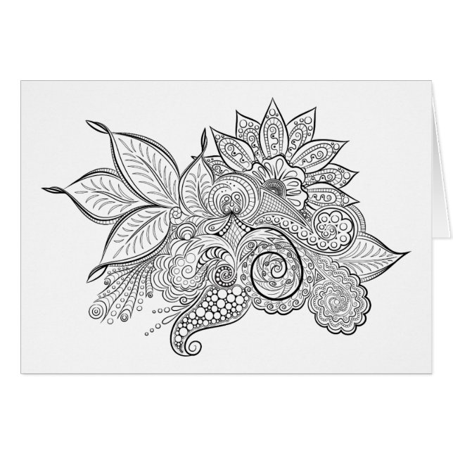 Adult Colouring Bohemian Abstract Mandala (Front Horizontal)