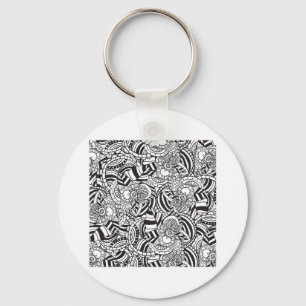 Adult colouring book key ring