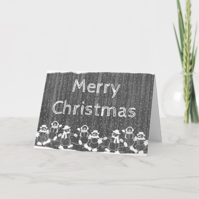 Adult Colouring: Christmas Card Gingerbread Men (Front)