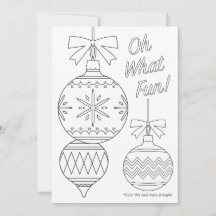 Adult Colouring Christmas Ornaments