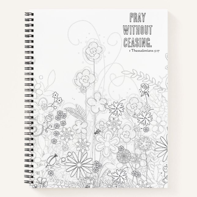 Adult Colouring Journal, Cover Only Notebook (Front)