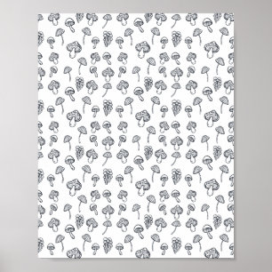 Adult Colouring Page Design Poster